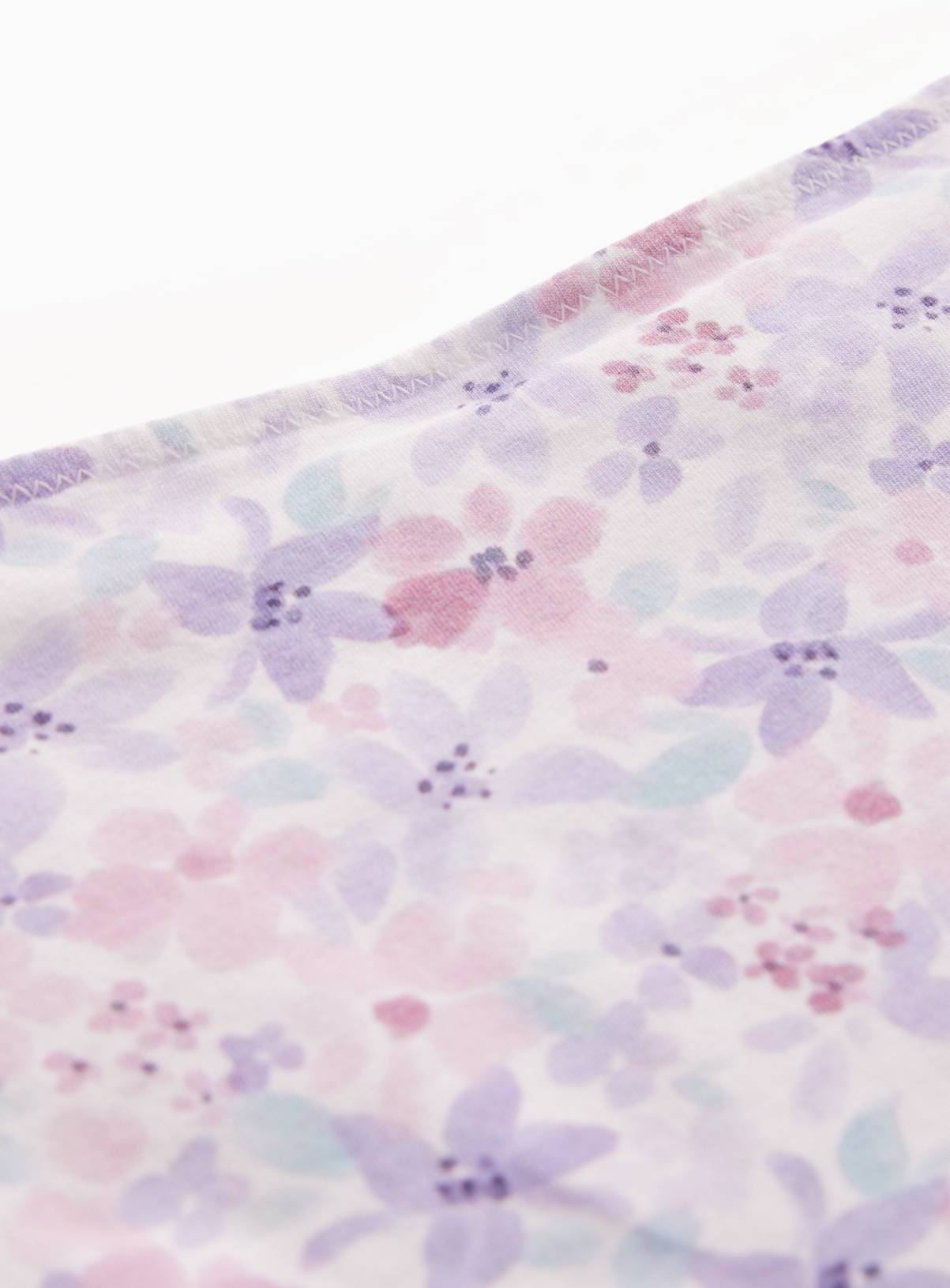 Pale Pink Floral Print Full Brief Knickers 8 - Image 4